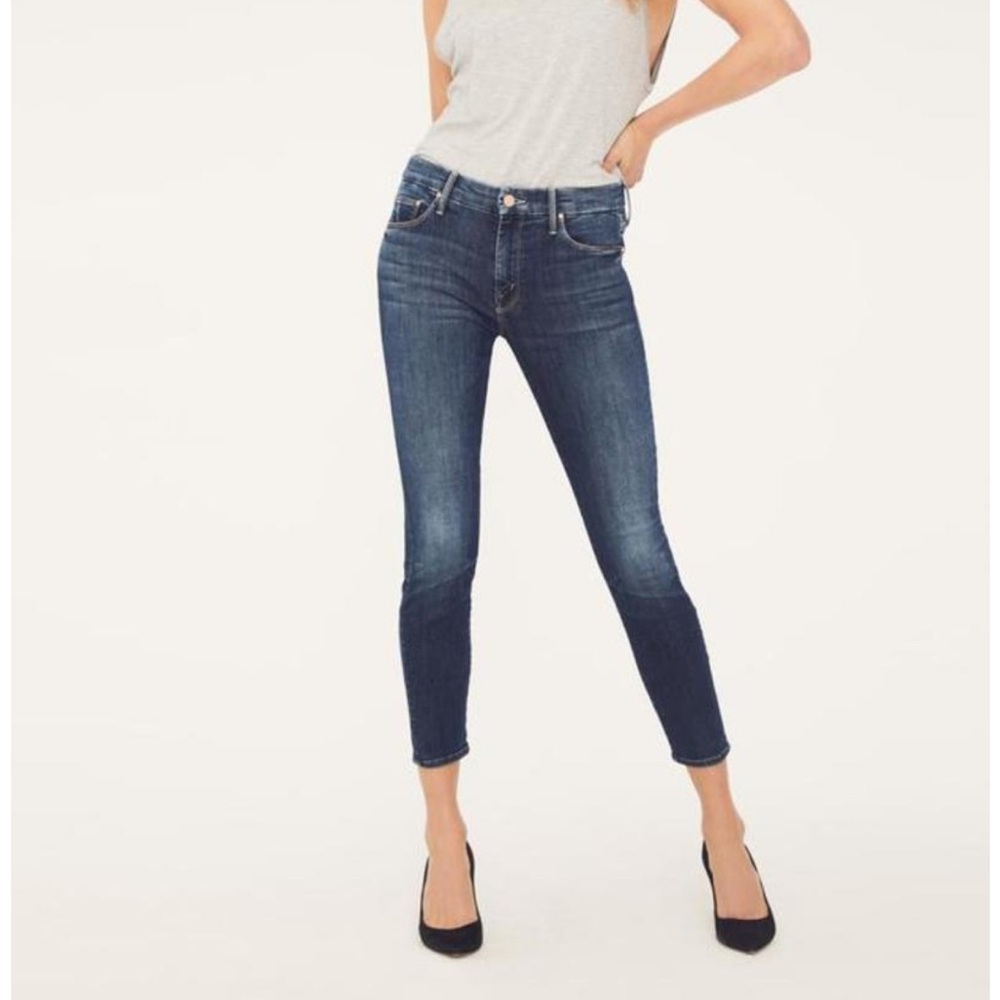 MOTHER Denim The Looker Crop On the Edge Jeans Size 27
